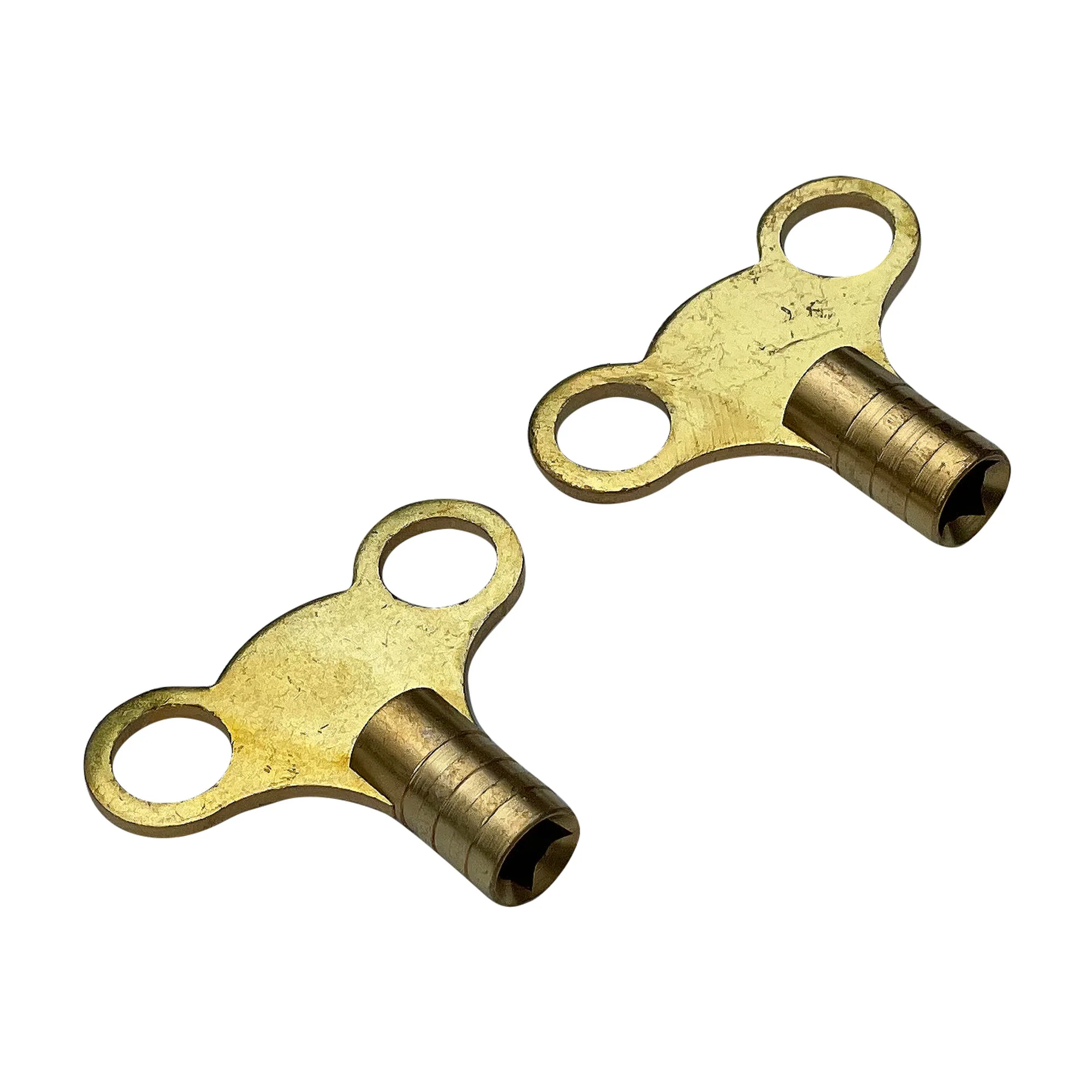 2 Piece Brass Radiator Key Set
