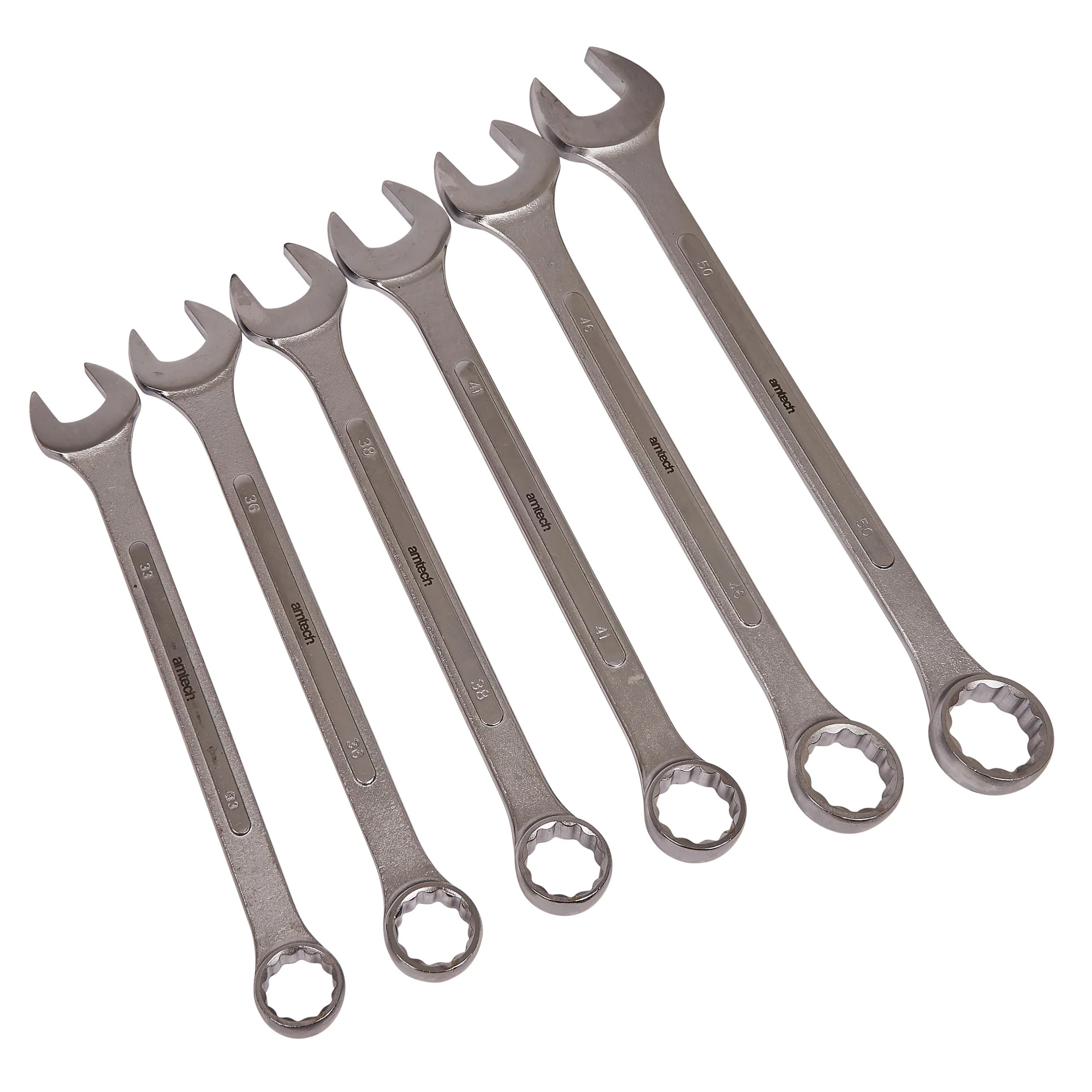 6 Piece Jumbo Metric Combination Spanner Set