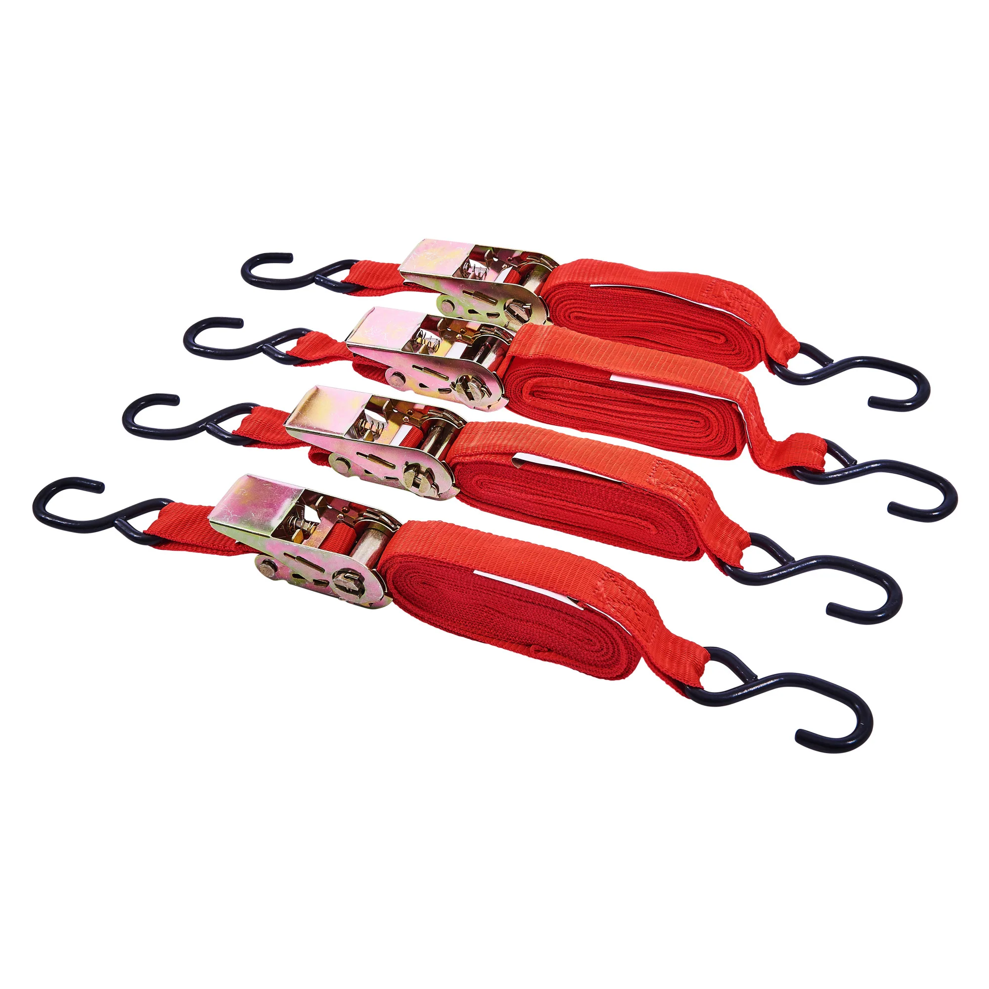 4 Piece 450Cm Ratchet Tie Down Set