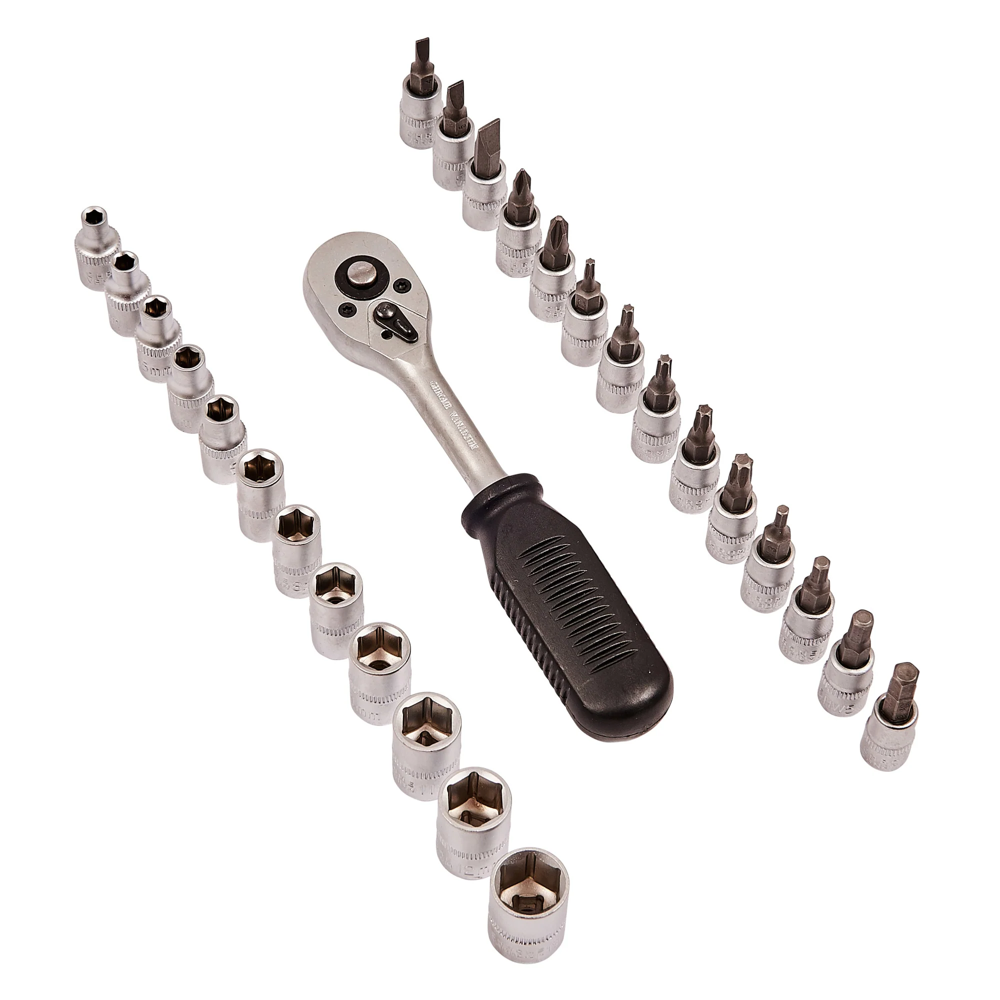 27pc 1/4″ Drive Socket And Bit Set