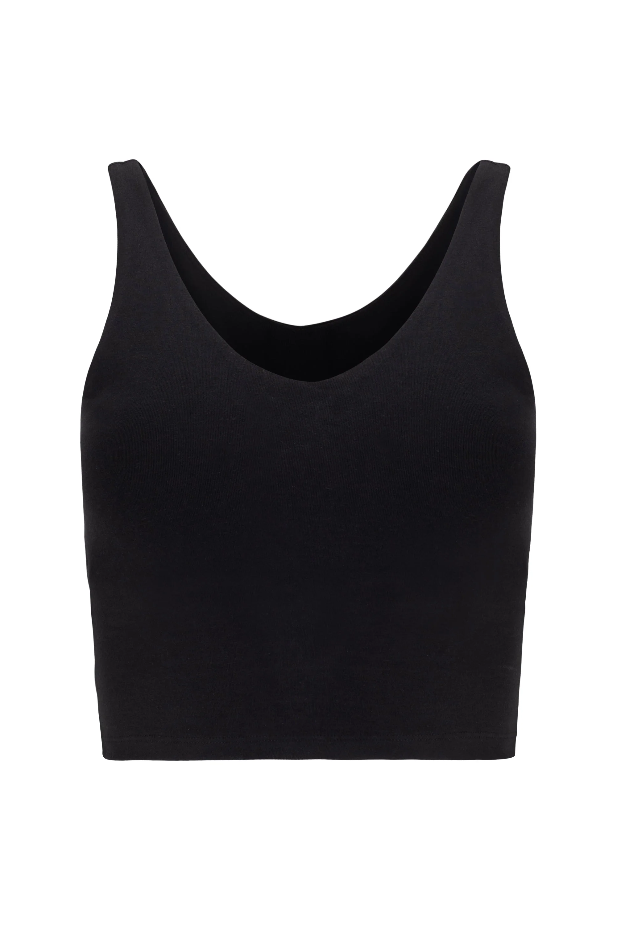 V Neck Organic Cotton Crop Tank