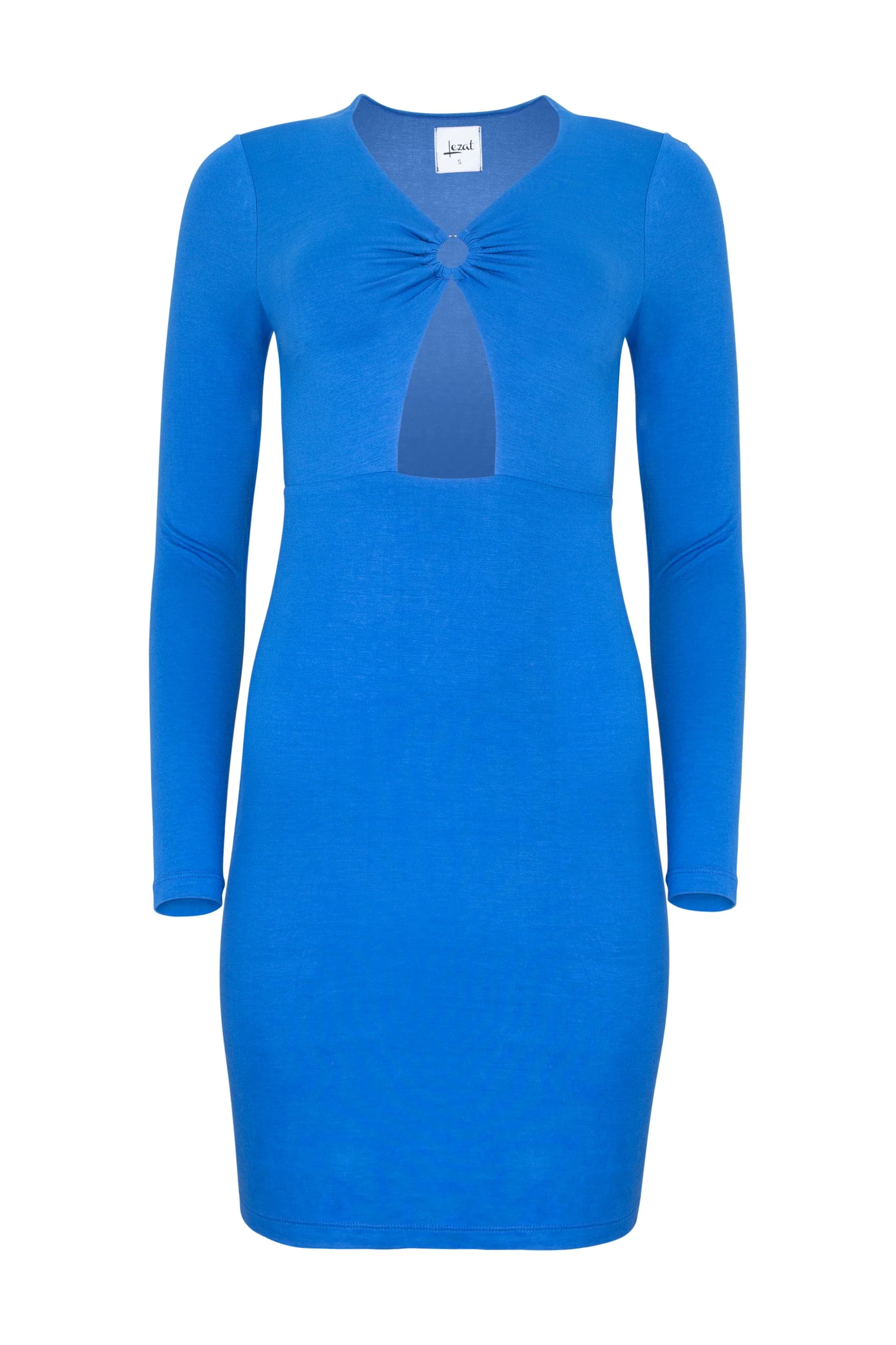 Nelly Front Cut Out Modal Mini Dress – Azure