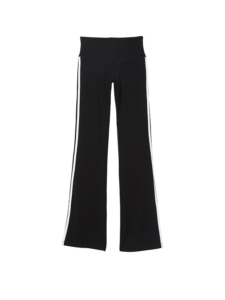 Ella Organic Cotton High-Rise Flare Stripe Leggings