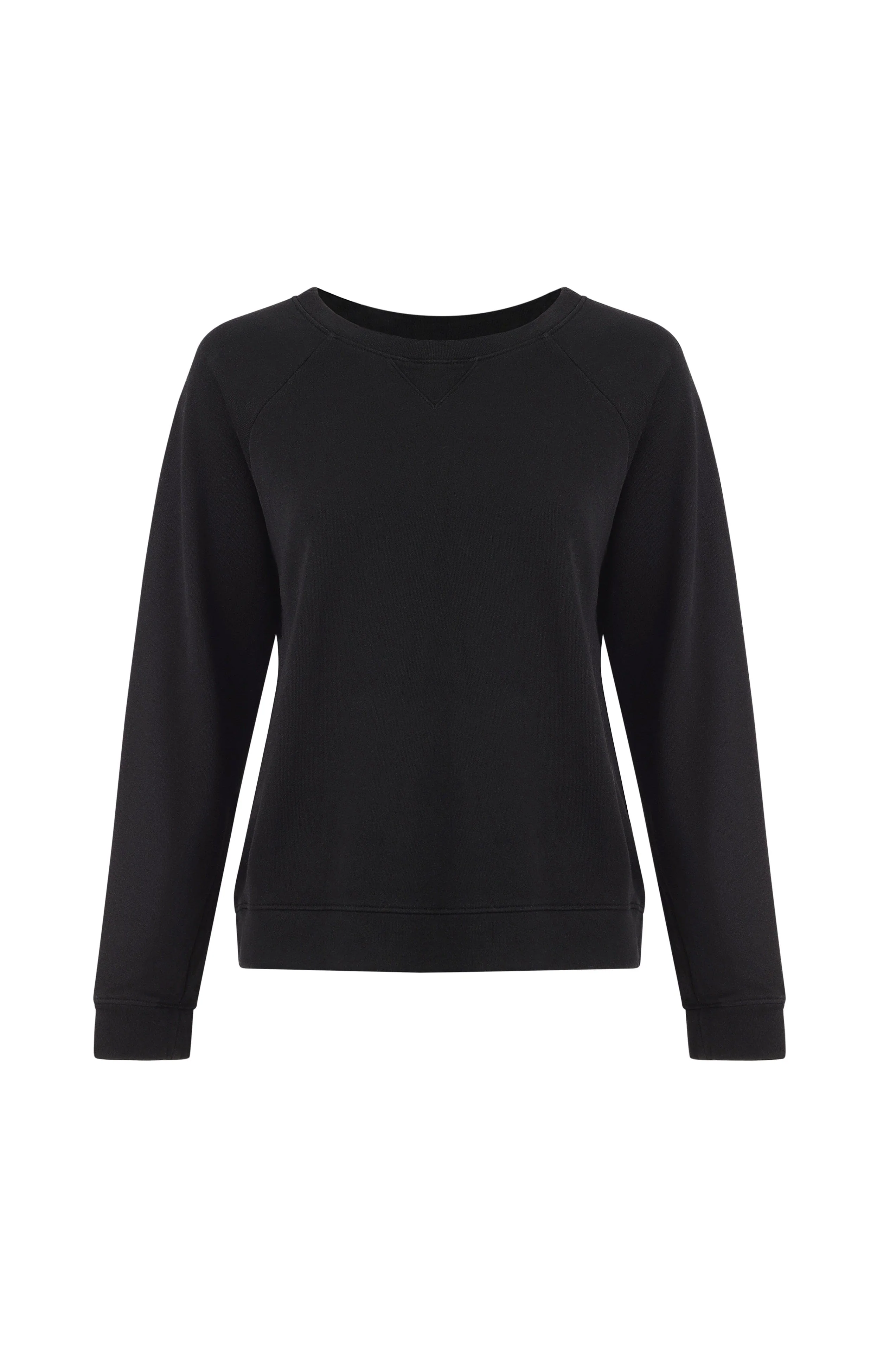 Melody Everyday Organic Cotton Pullover Sweatshirt – Black