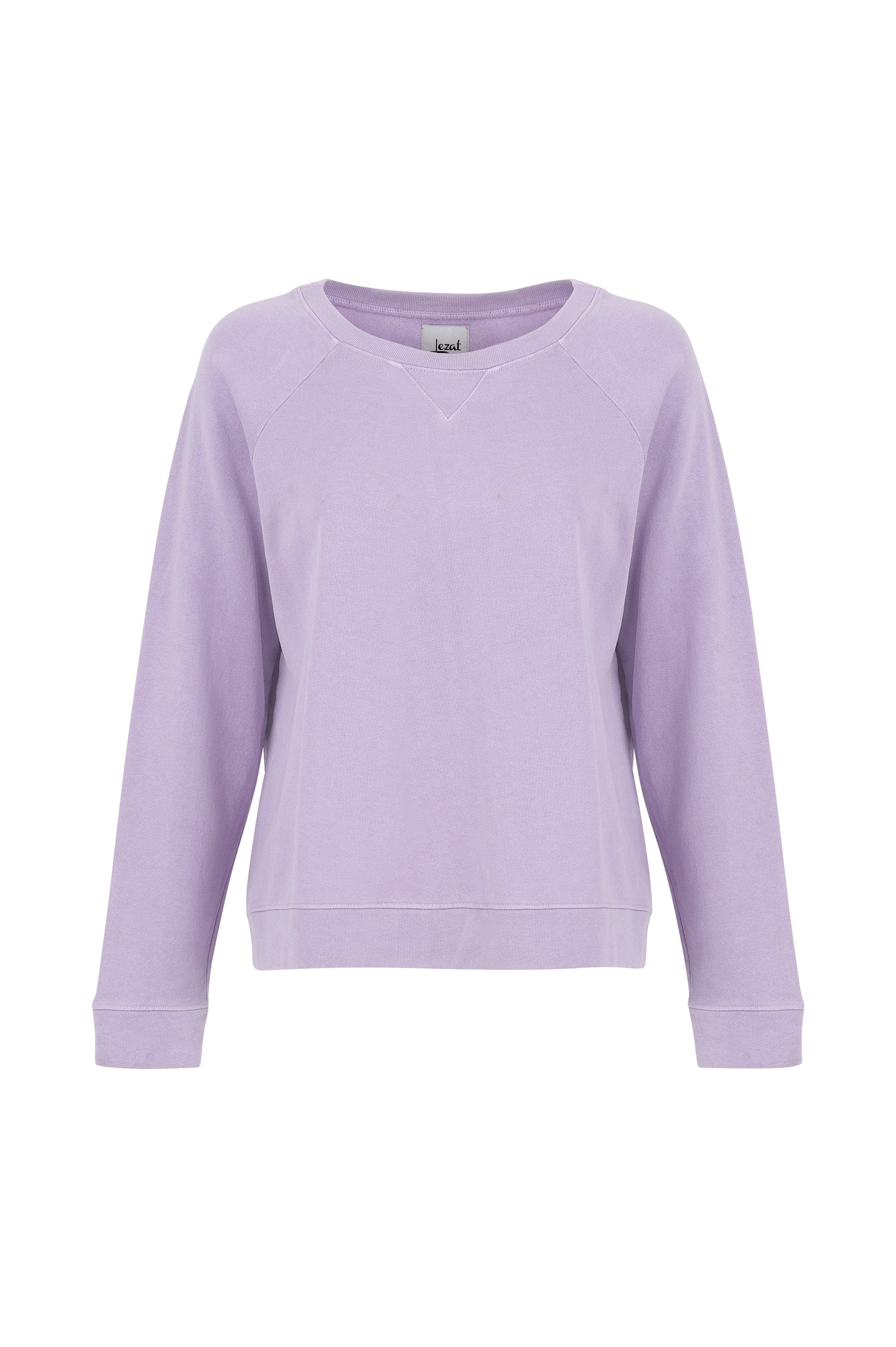 Melody Everyday Organic Cotton Pullover Sweatshirt – Lavender
