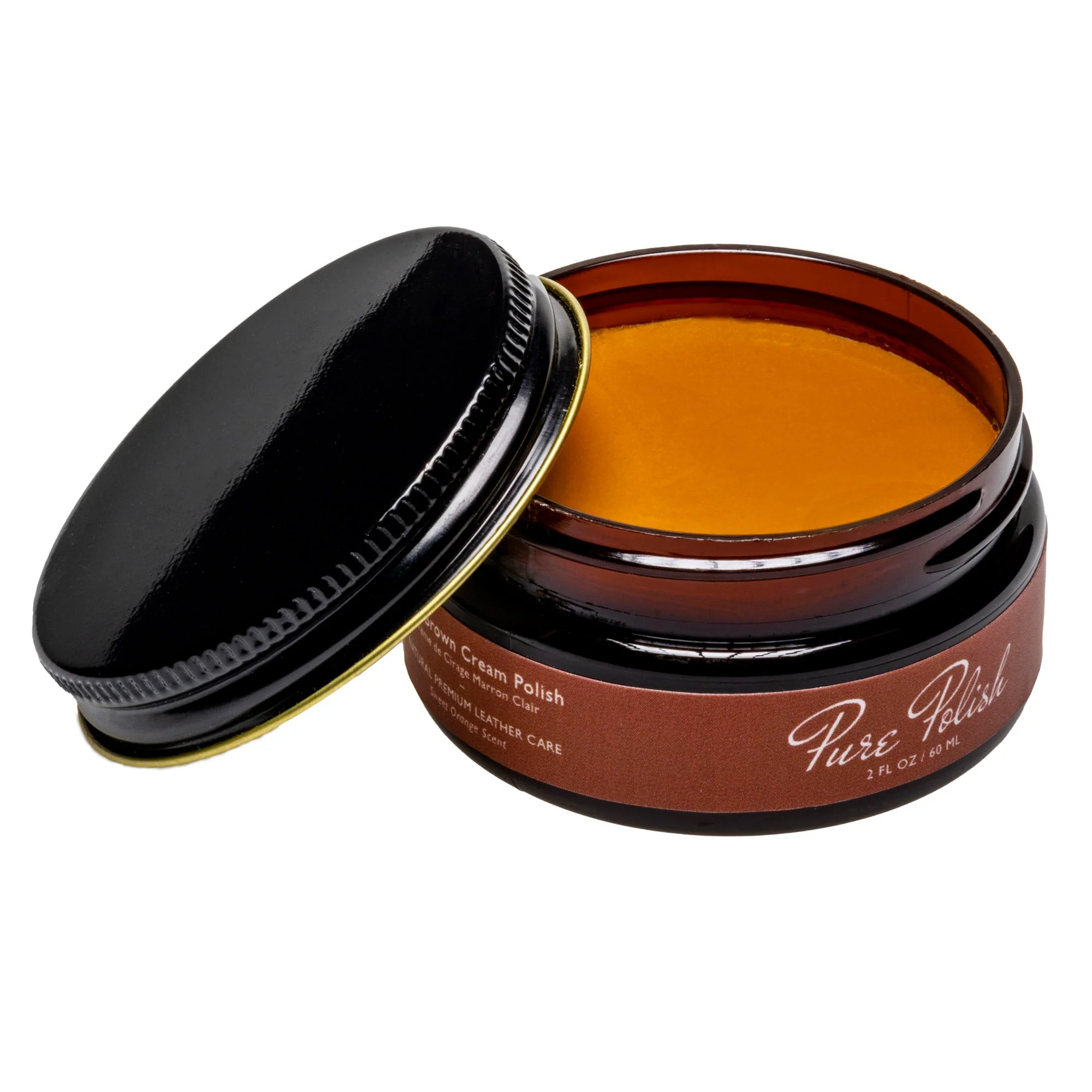 Light Brown Leather Cream Polish