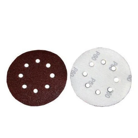 MIXED GRIT 125mm HOOK & LOOP (VELCRO) ABRASIVE SANDING PADS – DISCS 50pk B8111
