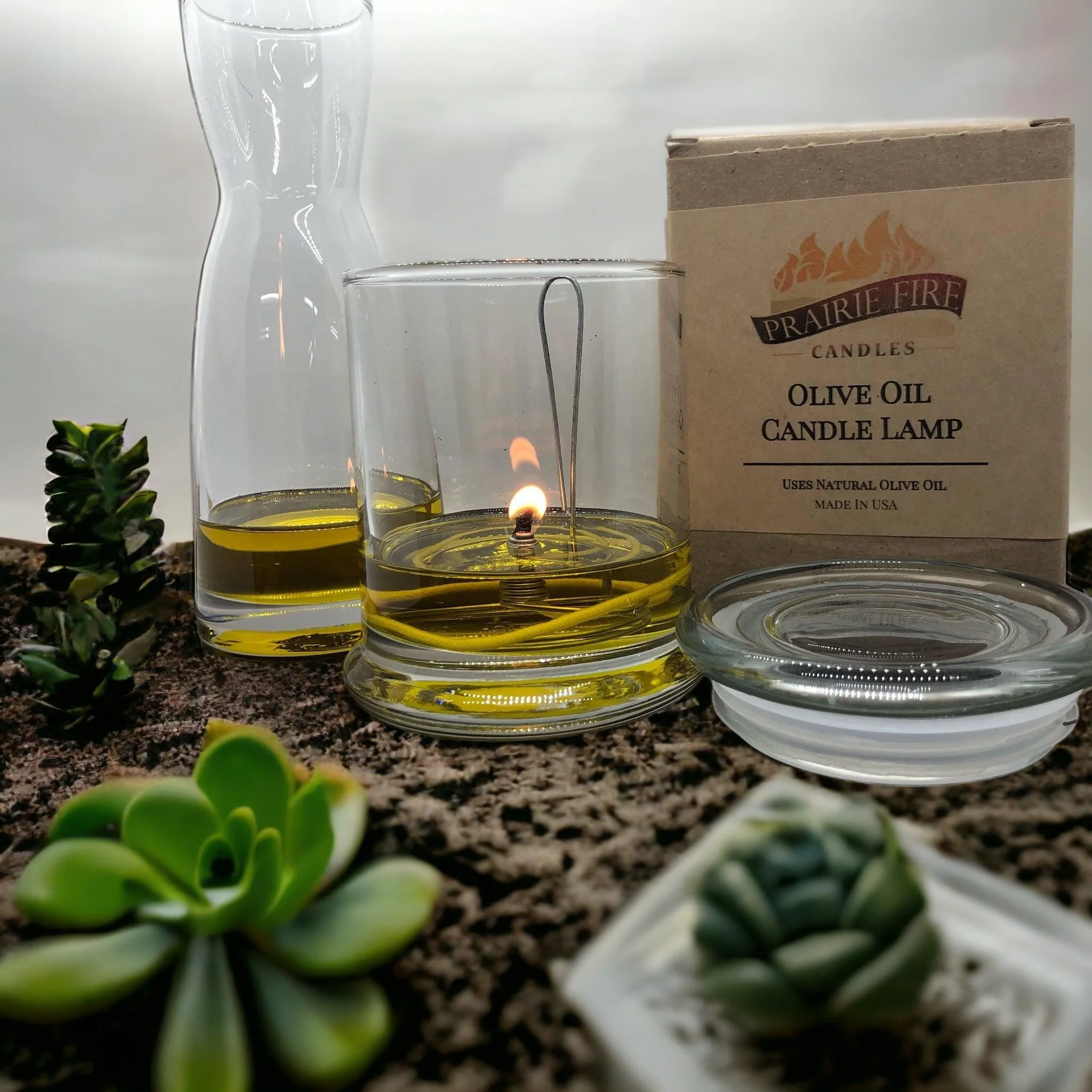 Olive Oil Candle Lamp – Emergency Backup – Power Outage