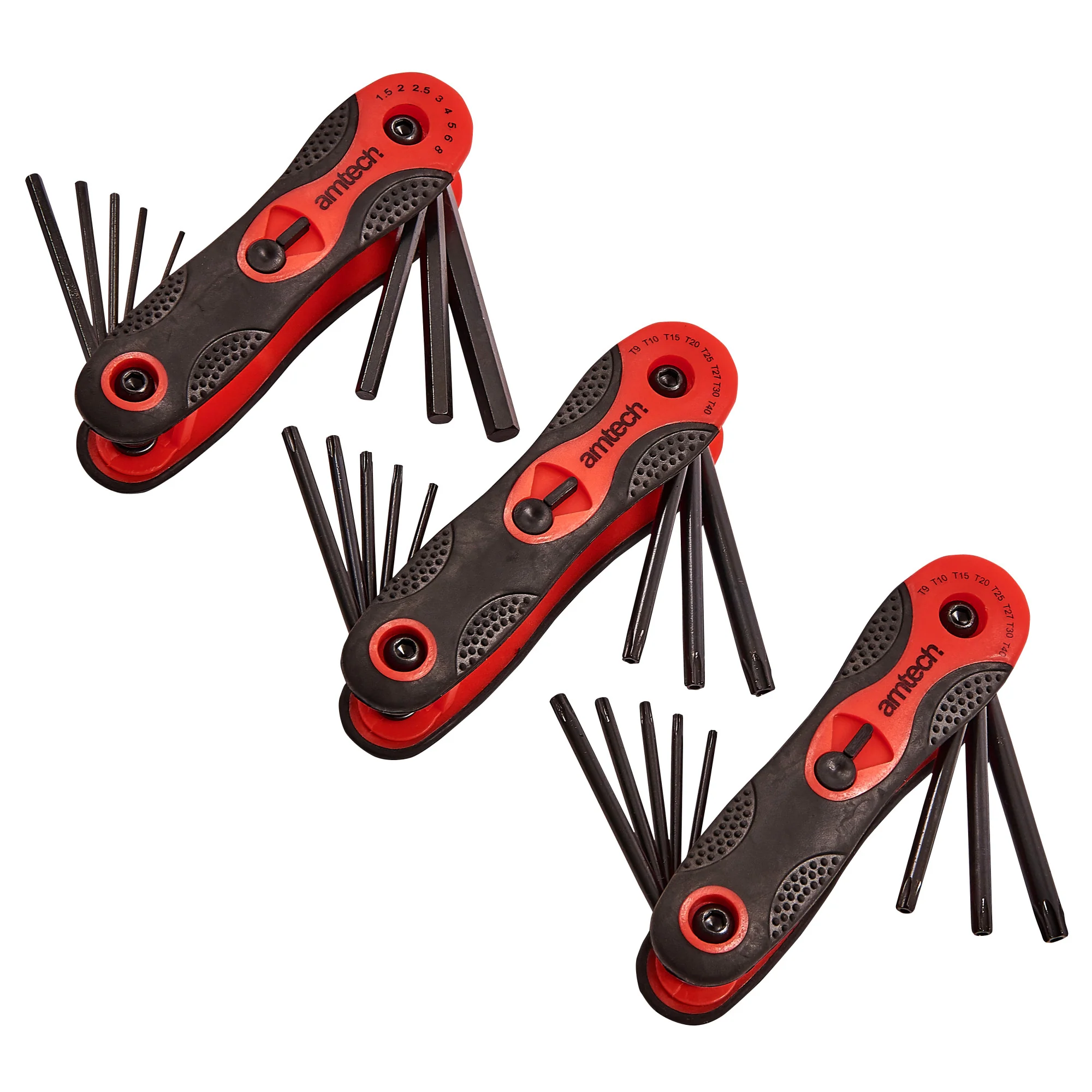 3pc Folding Key Set