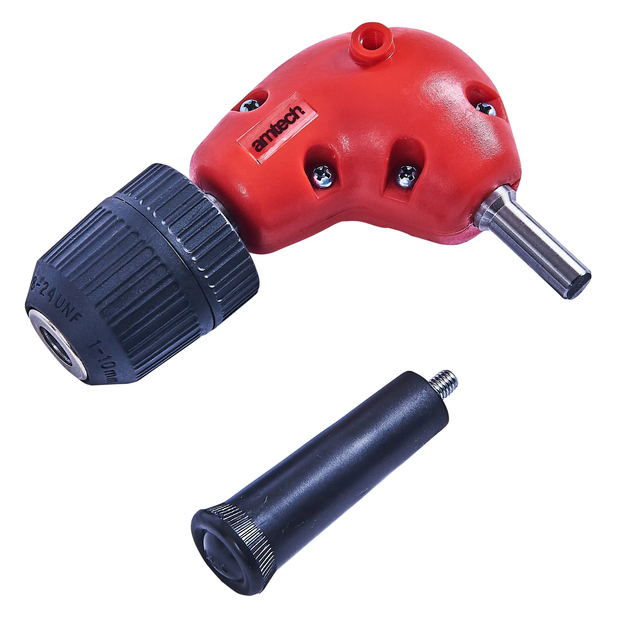 10mm (3/8″) Right Angle Drill Attachment With Keyless Chuck