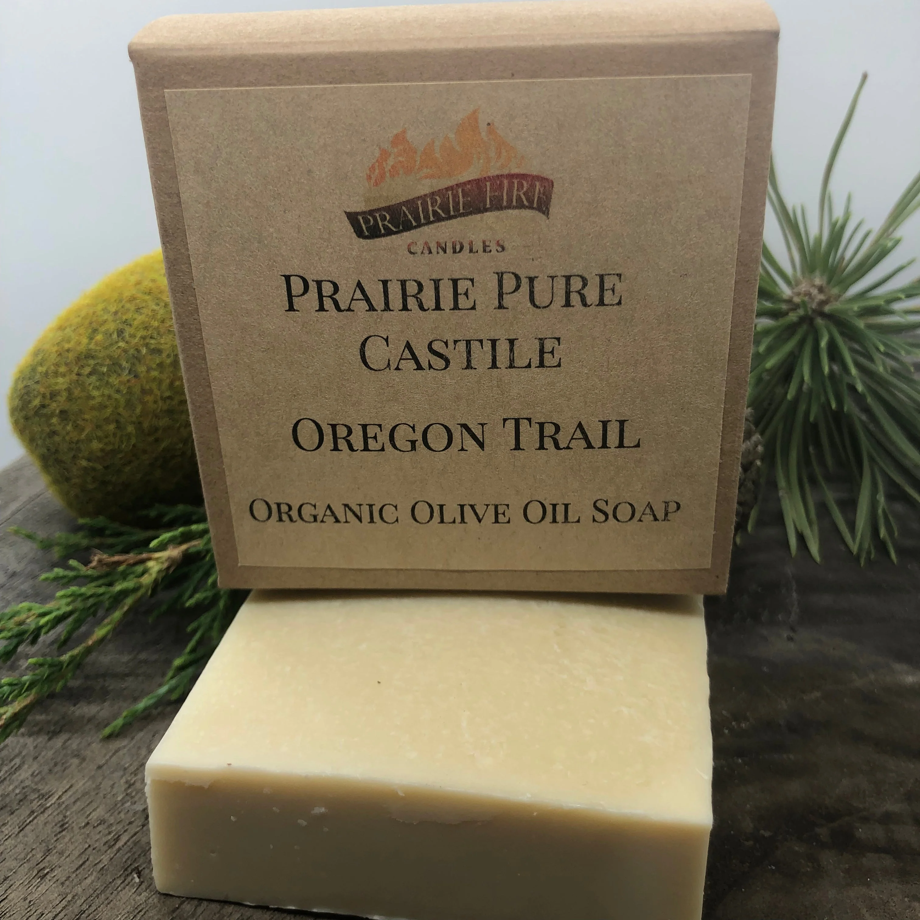 Oregon Trail Real Castile Organic Olive Oil Soap for Sensitive Skin – Dye Free – 100% Certified Organic Extra Virgin Olive Oil