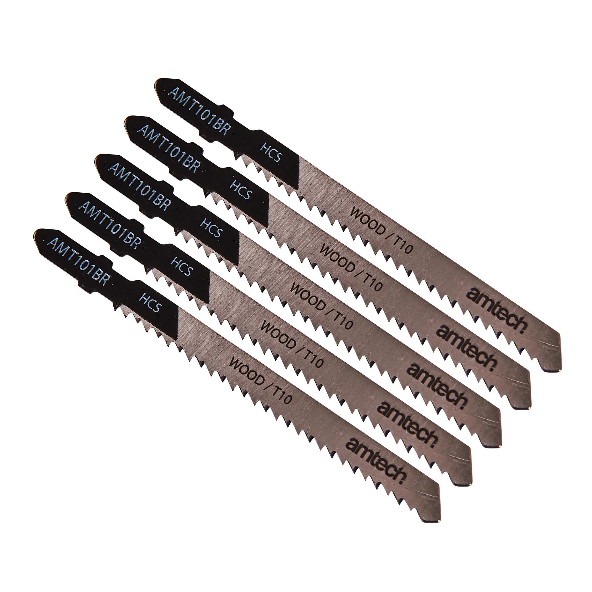 5 Piece Reverse Cut Wood Jigsaw Blade Set (Amt101Br)