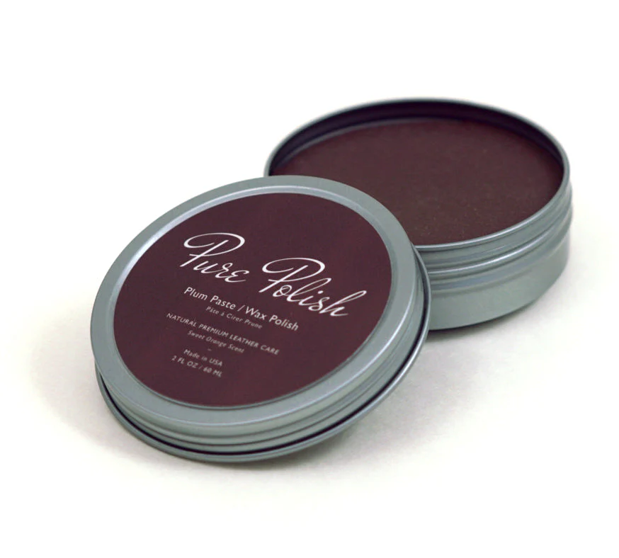 Plum Leather Paste/Wax Polish
