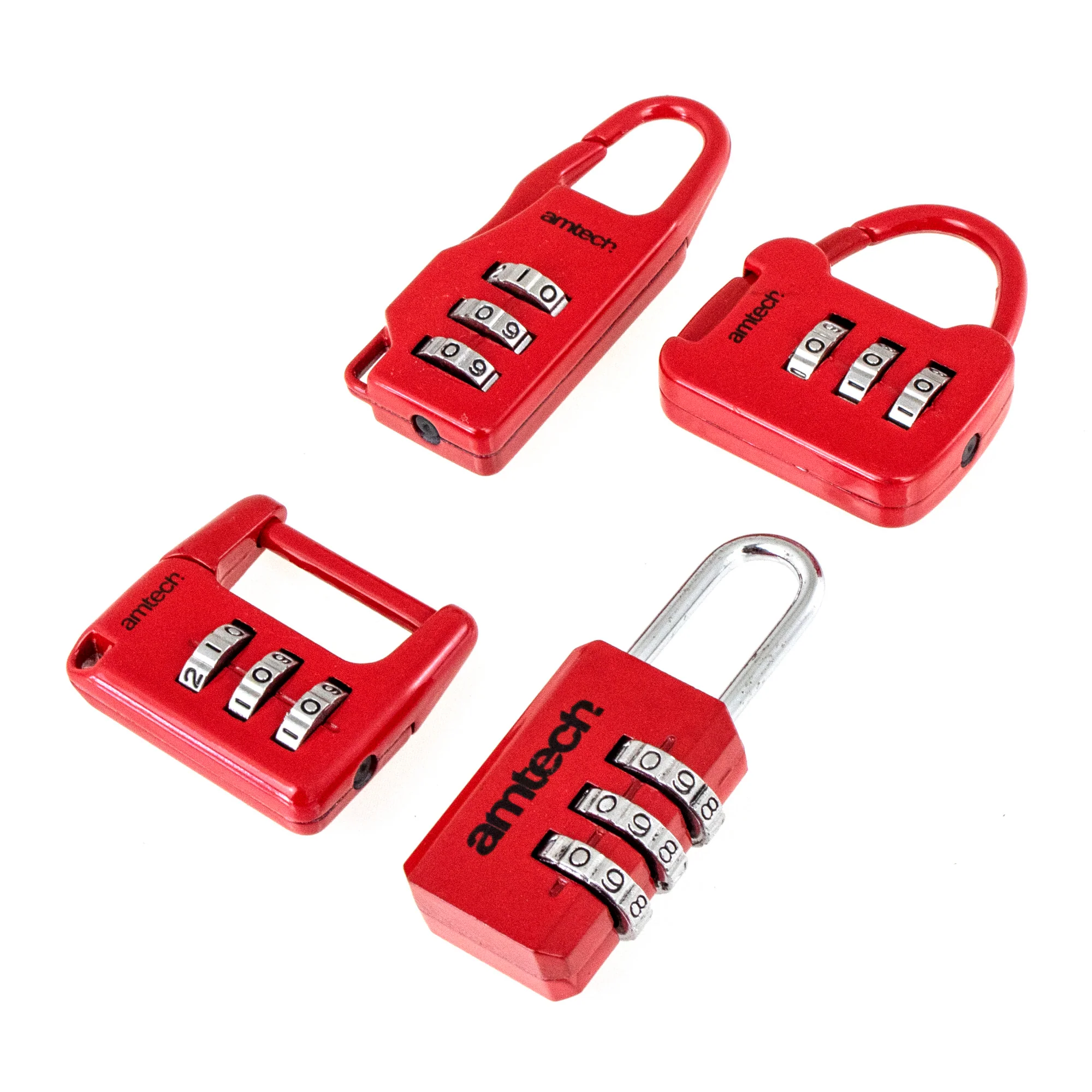 4 Piece Combination Padlock Set