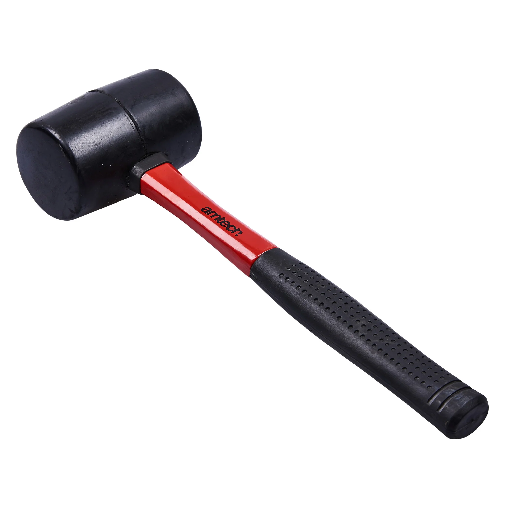 16Oz (450G) Black Rubber Mallet With Fibreglass Shaft