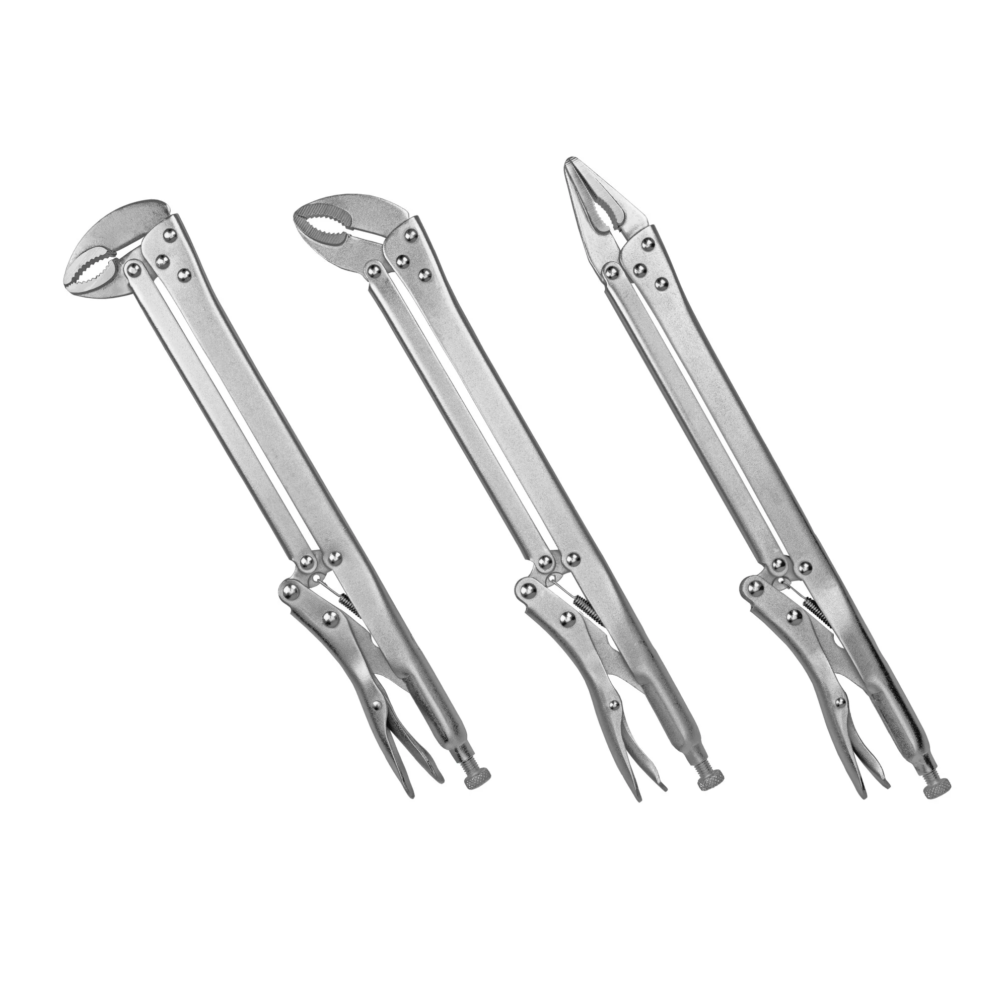 3 Piece Long Reach Locking Plier Set