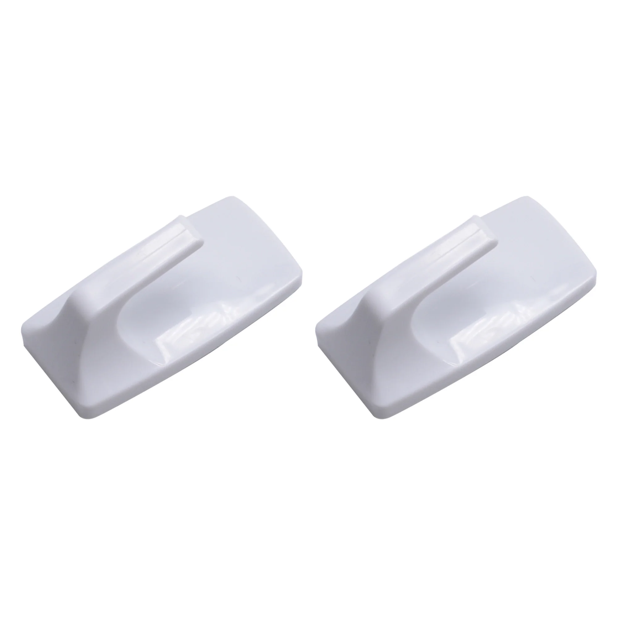 2 Piece Rectangular, Removable Self-Adhesive Hook Set (3cm X 6.5cm)