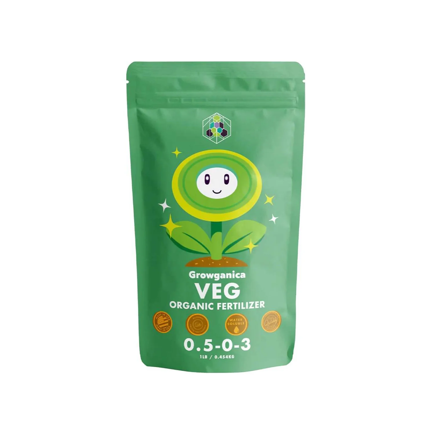 Growganica Veg Organic Living Soil Plant Food for Vigorous Growth and Lush Canopy Fertilizer