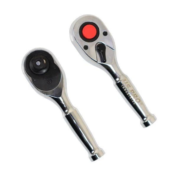 US PRO INDUSTRIAL 1/2″ Drive 90T Stubby ratchet With Straight Metal Handle 4223