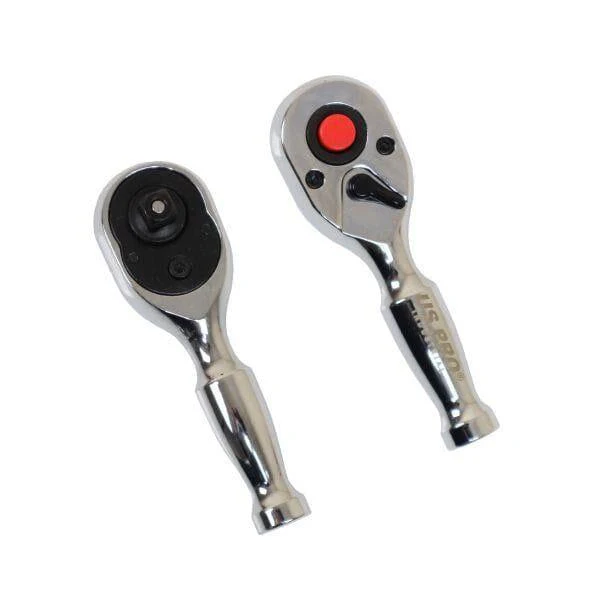 US PRO INDUSTRIAL 1/4″ Drive 90T Stubby ratchet With Straight Metal Handle 4221