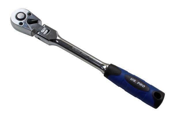 US PRO Tools 3/8″ DR Flexible Head Ratchet Socket Wrench 5166