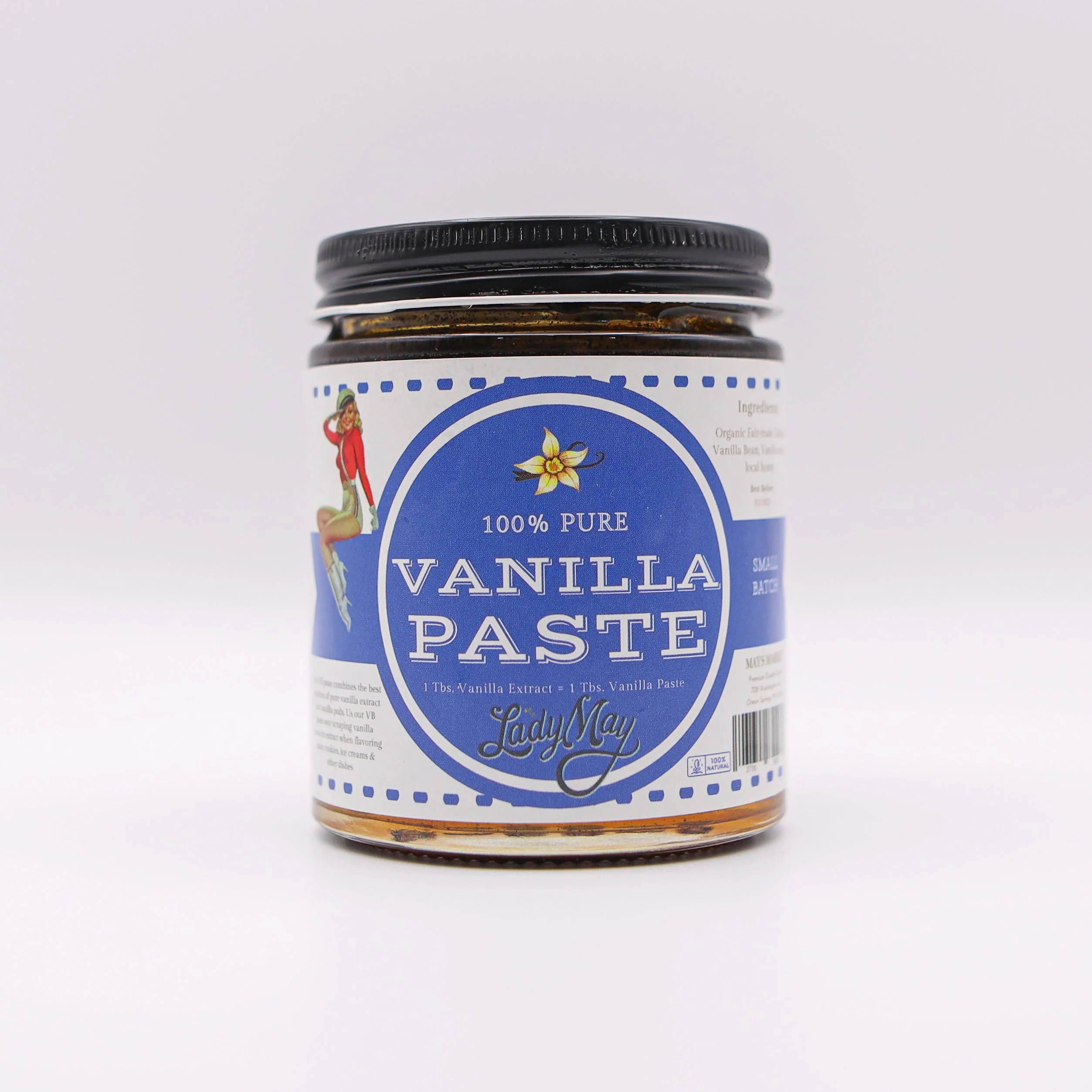 100% Pure Vanilla Bean PASTE 8oz jar, Premium Quality Goods by The Lady May