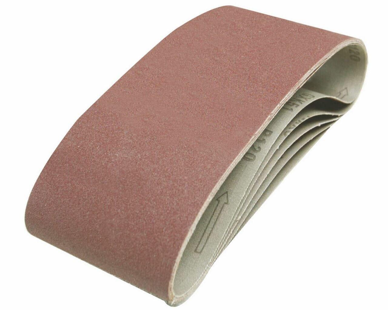VEWERK 25pc Mixed Grit Sanding Belts 75 X 533MM 60 80 100 120 Grit 9027