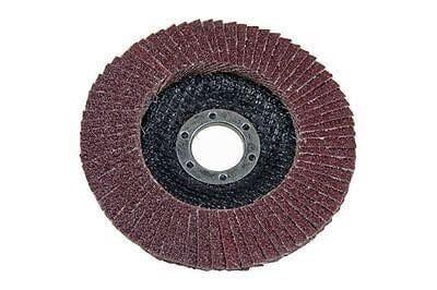 VEWERK BY BERGEN 80g OXIDE FLAP DISCS 115 x 22.2mm  10PK B8021
