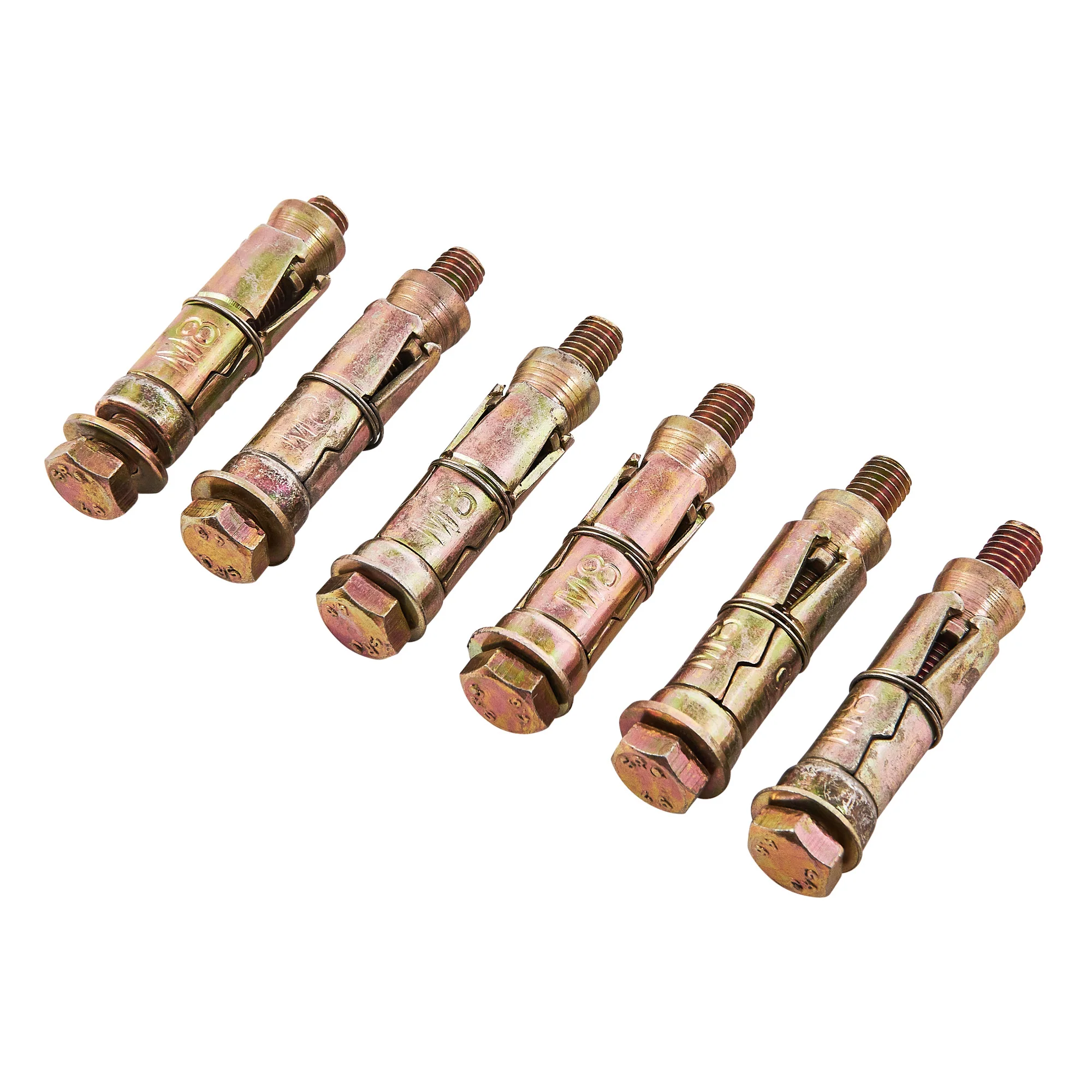6 Piece M8 X 60mm Expansion Bolts