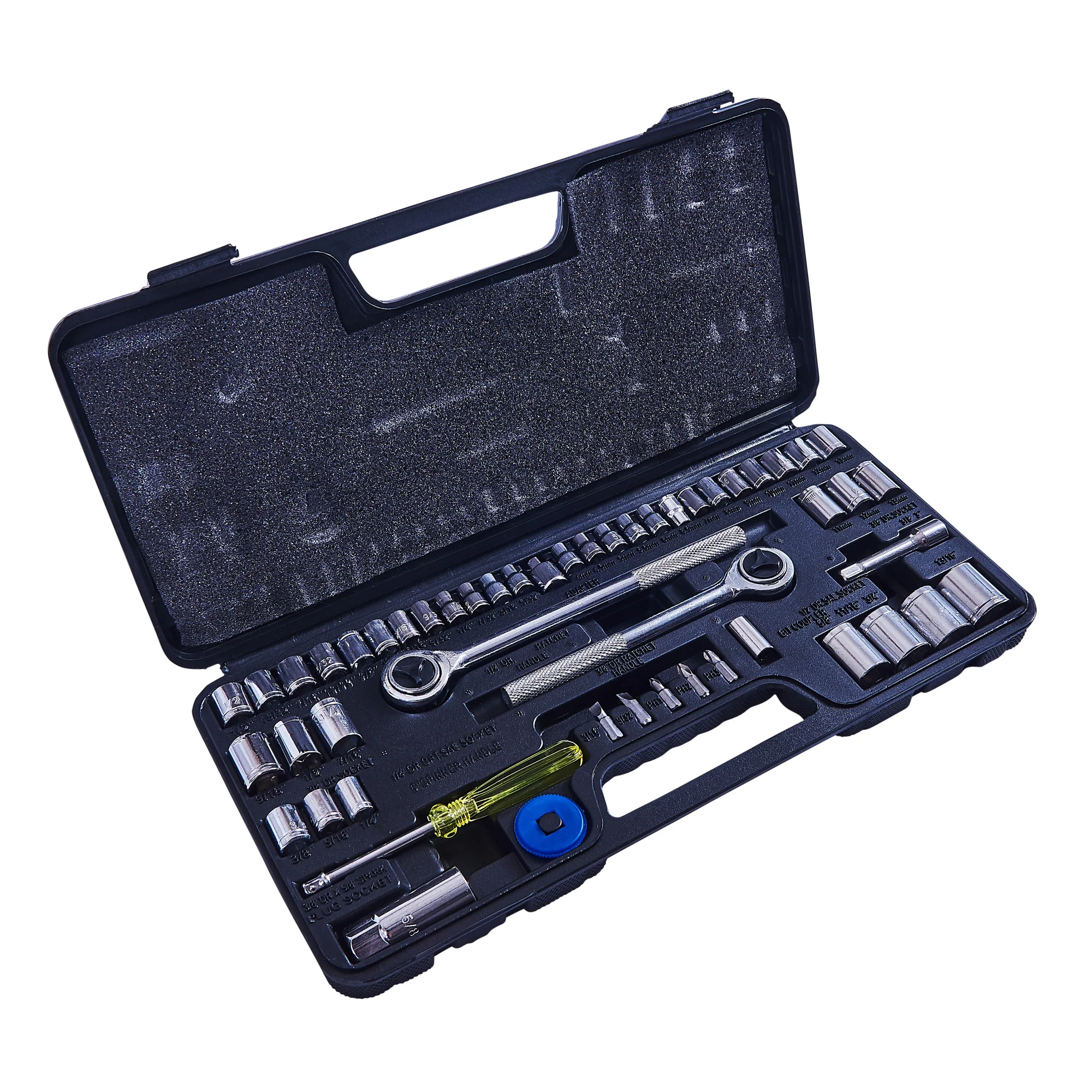 52 Piece Socket Set 1/4, 3/8 & 1/2″