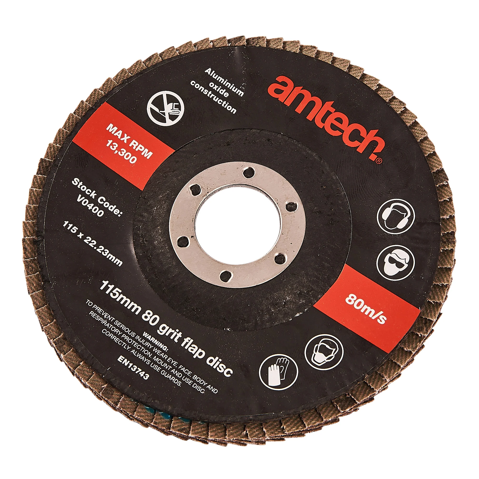 115mm 80 Grit Flap Disc