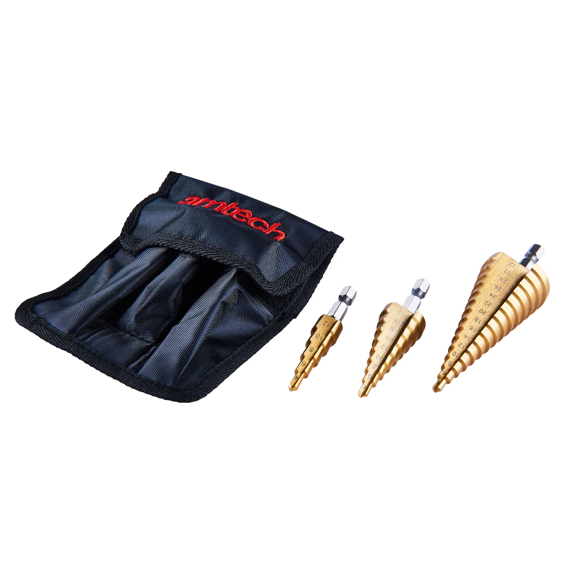 3 Piece High Speed Steel Step Drill Set (Large)