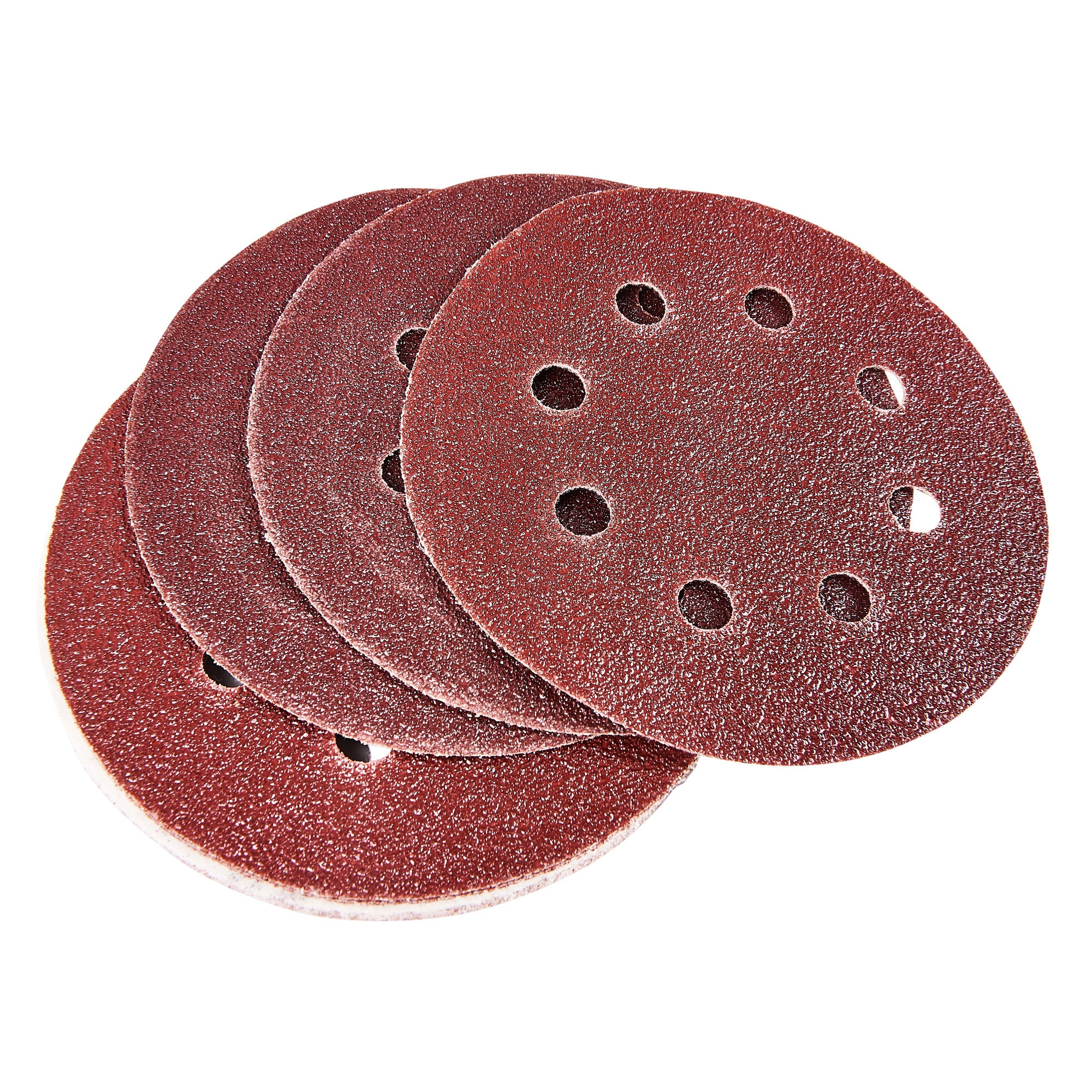 10 X P60 Grit Circular Sanding Sheets (115mm Diameter)