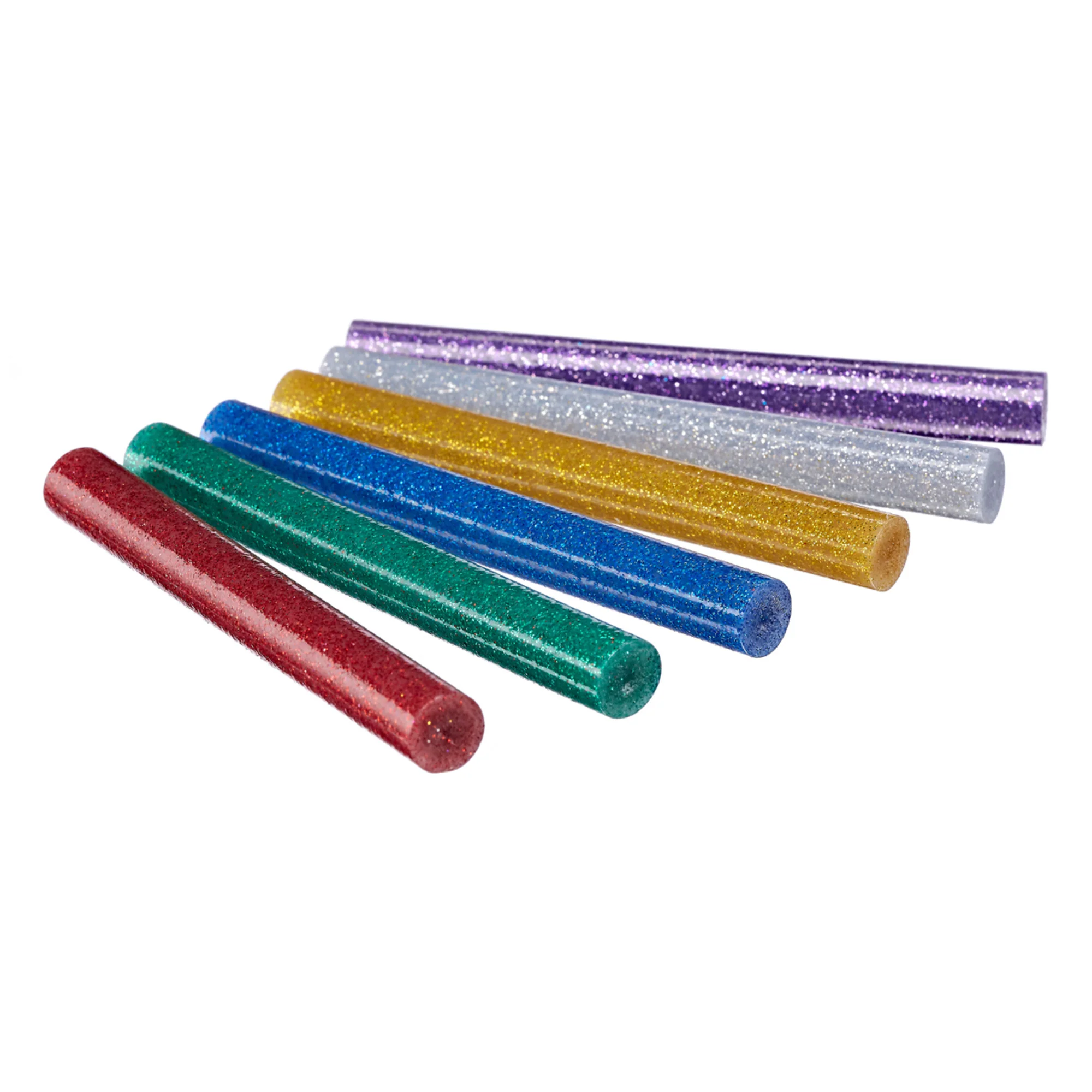 11mm X 100mm Colourful Glitter Hot Melt Glue Gun Sticks (30 Pack)