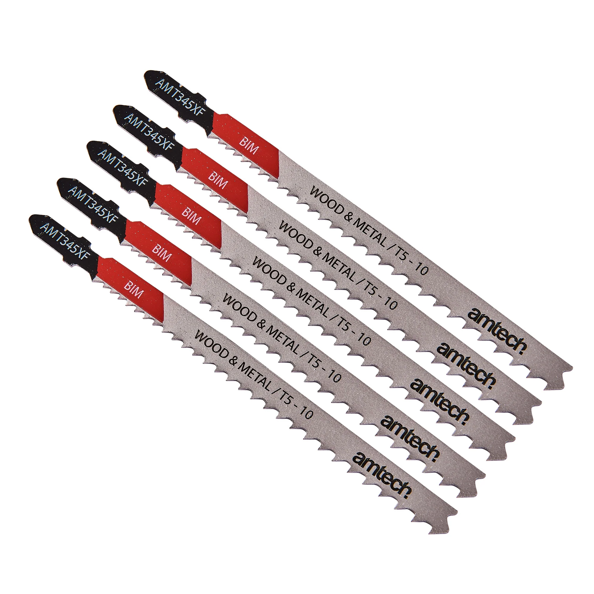 5 Piece Wood And Metal Jigsaw Blade Set (Amt345Xf)