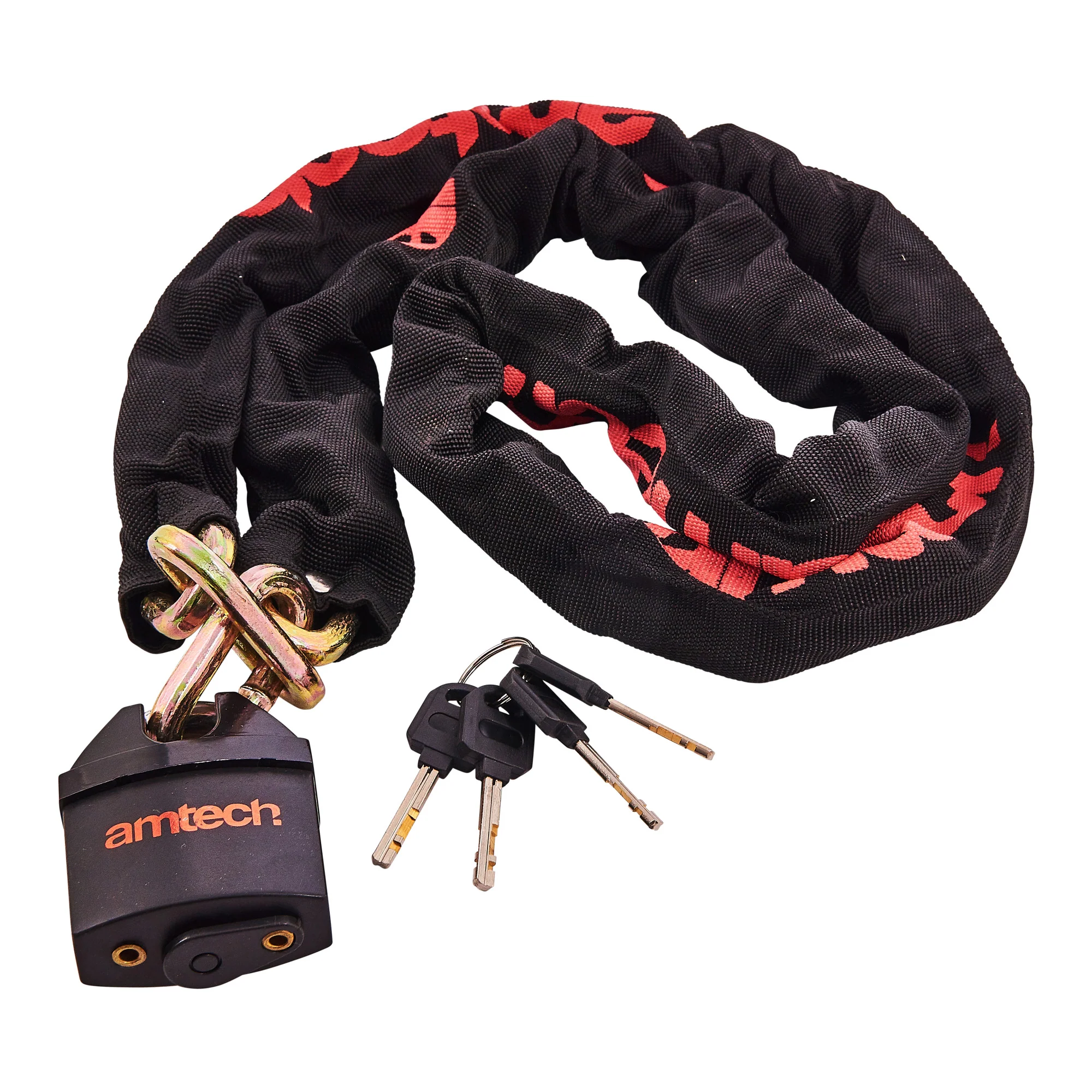 180Cm (72″) Sleeved Chain Lock With Square Links